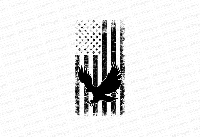 American eagle flag, USA flag, United state flag, USA trump flag T-Shirt Design