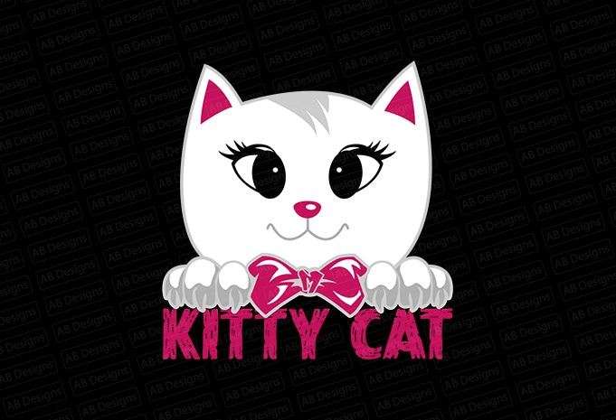Kitty Cat T-Shirt Design