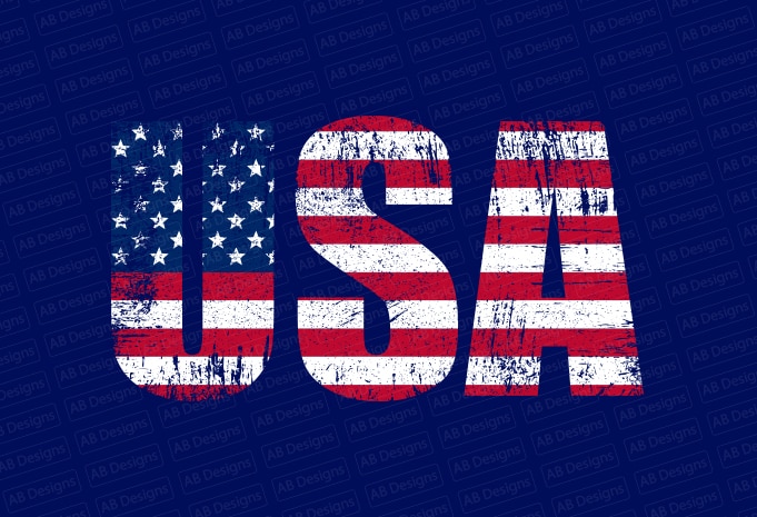 USA Flag, American flag, USA flag, United state flag, USA trump flag T-Shirt Design