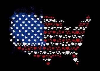 Map flag USA, Love america, map flag america, american t shirt design sale