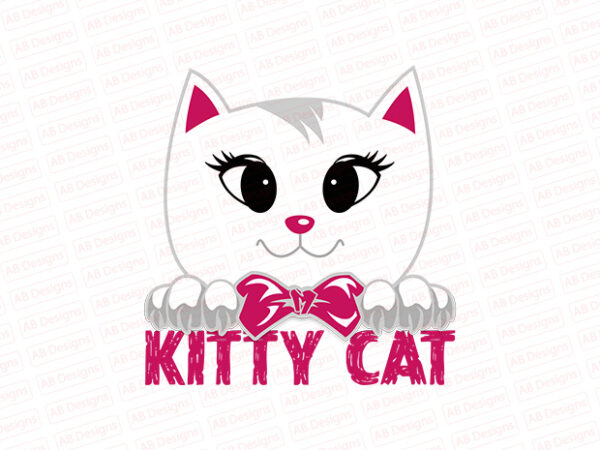 Kitty cat t-shirt design