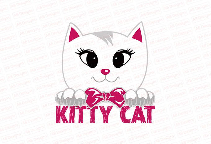Kitty Cat T-Shirt Design