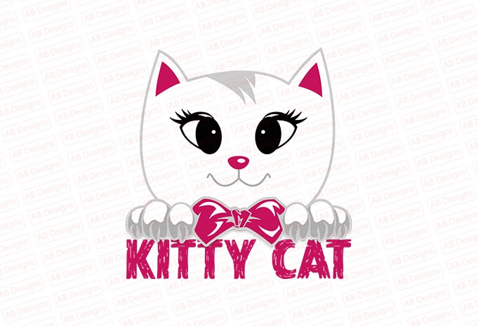 Kitty Cat T-Shirt Design