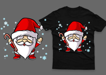 santa claus with candy 100% vector AI, Eps, Svg, Png Transparent background