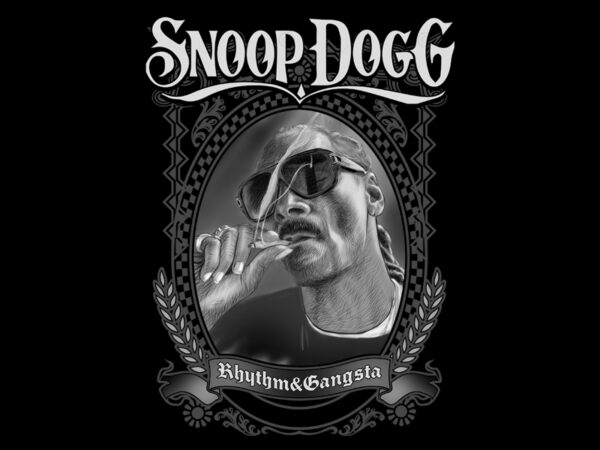 Snoop dogg t shirt template vector