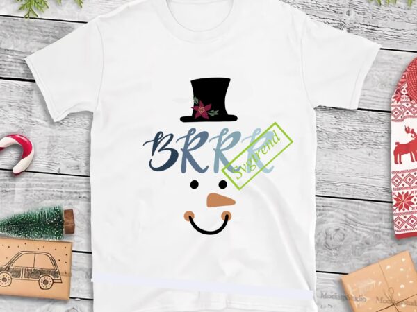 Snowman’s face in a hat svg, snowman face svg, brrr snowman svg, merry christmas, christmas 2020, christmas logo, funny christmas svg, christmas, christmas vector