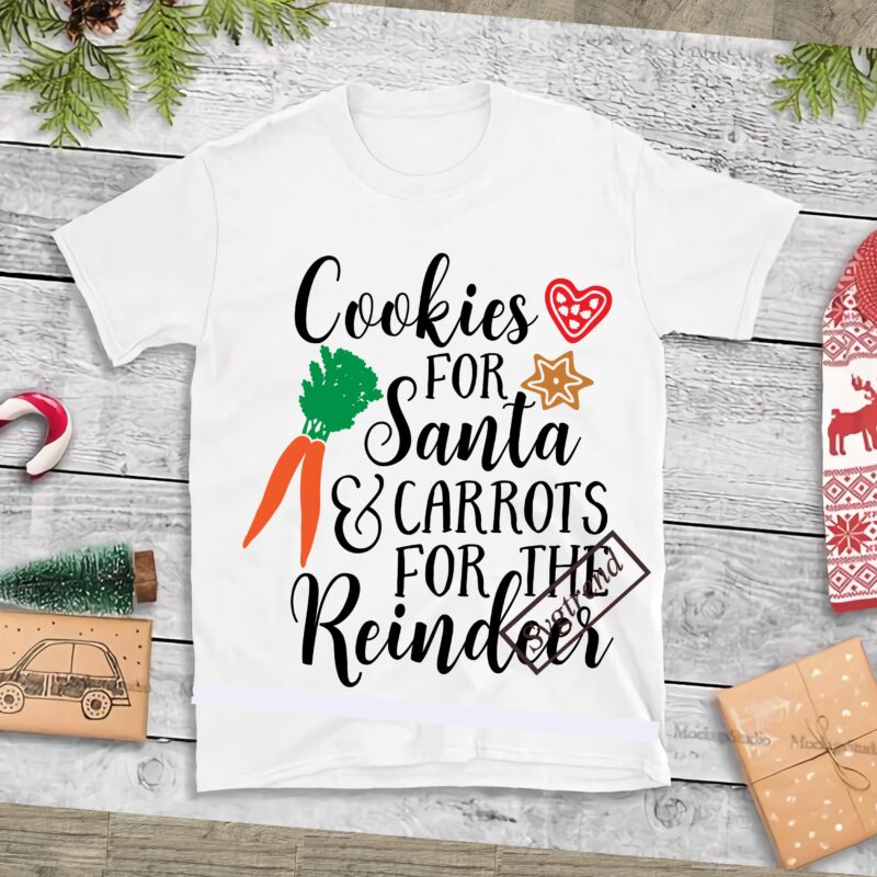 Cookies For Santa And Carrots For The Reindeer vector, Carrots For The Reindeer Svg, Cookies For Santa Svg, Santa vector, Merry Christmas, Christmas 2020, Christmas logo, Funny Christmas Svg, Christmas,