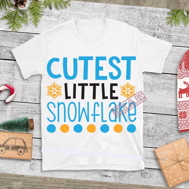 Cutest Little Snowflake Svg, Cutest Little Snowflake vector, Snowflake vector, Merry Christmas, Christmas 2020, Christmas logo, Funny Christmas Svg, Christmas, Christmas vector