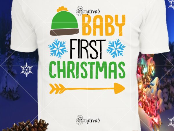 Baby first christmas svg, baby first christmas vector, baby first christmas logo, christmas, christmas svg, merry christmas, merry christmas 2020 svg, funny christmas 2020 vector, christmas 2020 svg, cutting files