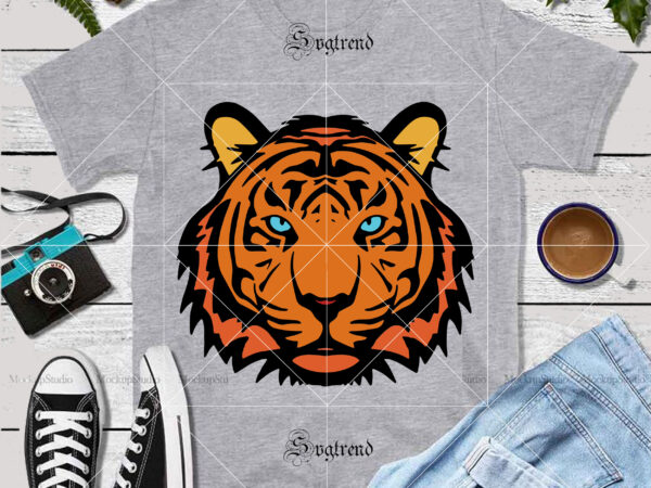 Tiger svg, tiger vector, tiger logo, tiger png, tiger face svg, tiger face vector, tigers are wild beasts that need to be protected svg, wild animal, tigers need to be