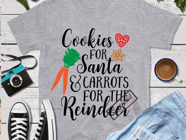 Cookies for santa and carrots for the reindeer vector, carrots for the reindeer svg, cookies for santa svg, santa vector, merry christmas, christmas 2020, christmas logo, funny christmas svg, christmas,