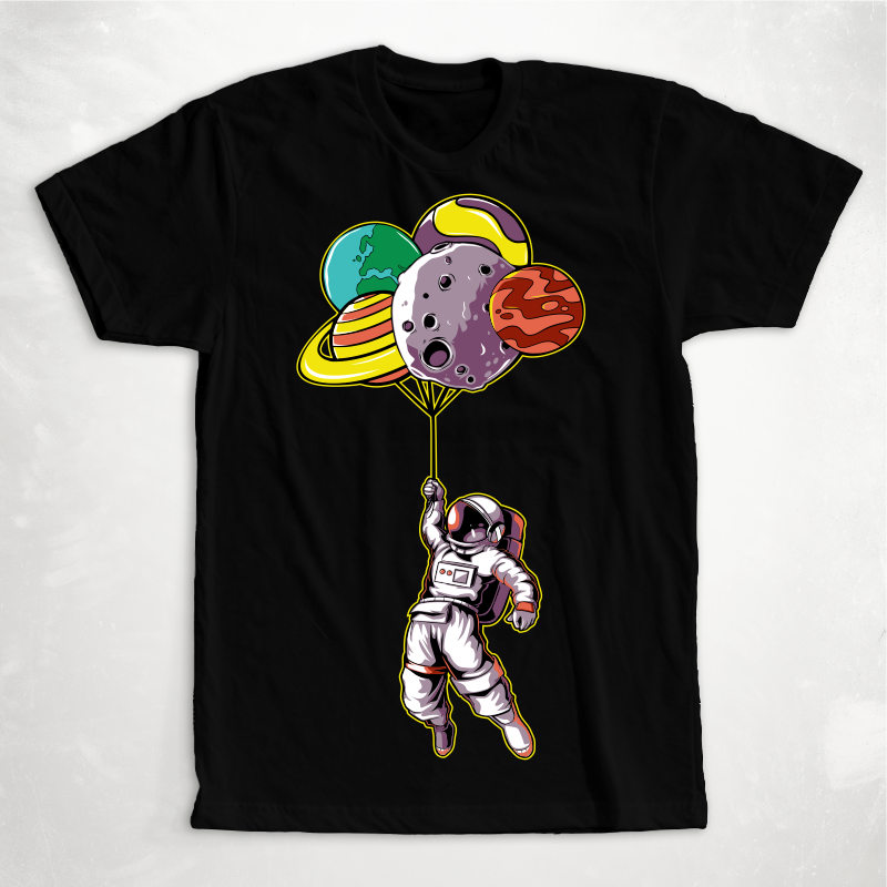 Astronaut T-shirt Designs Bundle Part 3