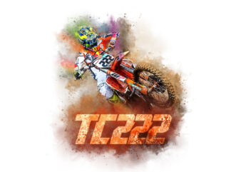 Motocross TC222 t shirt designs for sale