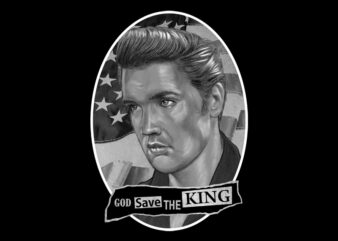 THE KING t shirt designs for sale