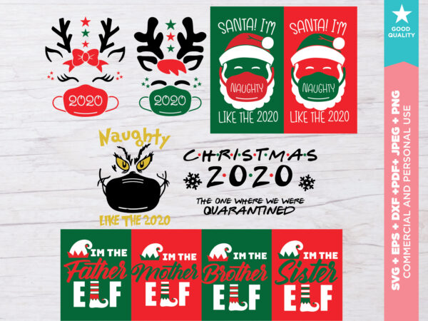Christmas 2020 svg png eps for cricut explore silhouette cameo studio t shirt vector file
