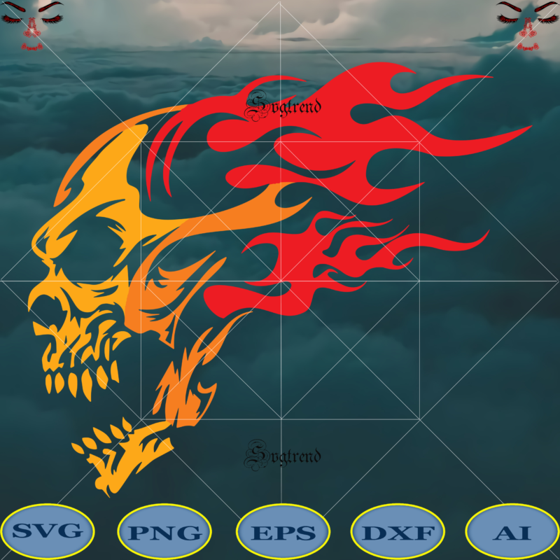 Fire skull skeleton Svg, Fire skull skeleton vector, Fire skull skeleton logo, Halloween, Sugar Skull Svg, Sugar Skull vector, Sugar Skull logo, Skull logo, Skull Png, Skull Svg, Skull vector,