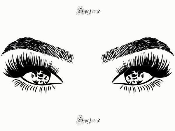 Eyes svg, eyes vector, sexy eyes vector, sexy eyes svg, womans sexy makeup svg, eyelashes girl svg, makeup svg, hand drawn art, hand drawn, eyebrow silhouette png eps svg dxf