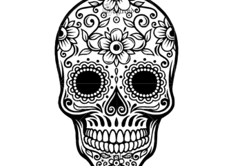 Free Free 177 Flower Skull Svg SVG PNG EPS DXF File