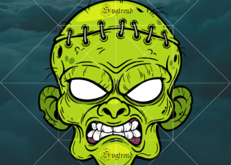 Halloween, Cartoon Zombie Face Svg, Zombie Face Svg, Sugar Skull Svg, Sugar Skull vector, Sugar Skull logo, Skull logo, Skull Png, Skull Svg, Skull vector, Sugar skull art vector, Sugar