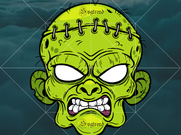 Halloween, cartoon zombie face svg, zombie face svg, sugar skull svg, sugar skull vector, sugar skull logo, skull logo, skull png, skull svg, skull vector, sugar skull art vector, sugar