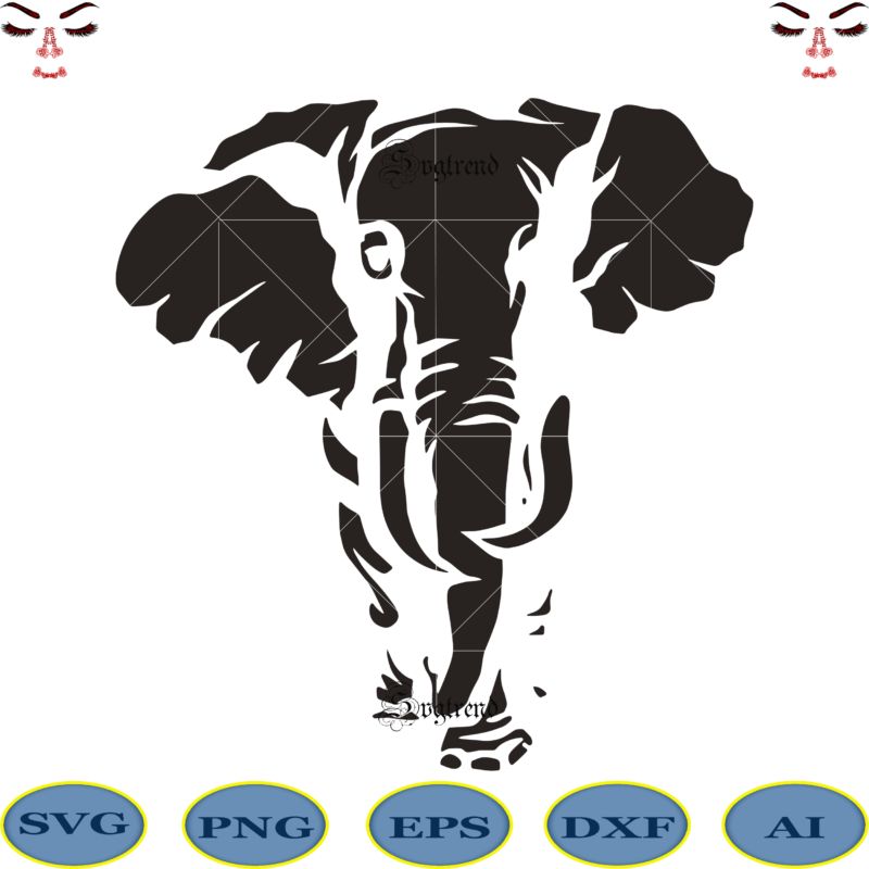 Elephant Pattern Svg, Elephant Svg, Elephant vector, Elephant logo