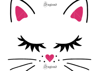 Cat vector, Cat Svg, Cat face Svg, Kitten face vector, Kitten vector, Cat cute Svg, Cat vector, Cat Breed Svg, Beautiful Kitten Svg, Kitty Svg, Purebred Bloodline Animal Svg, Pet