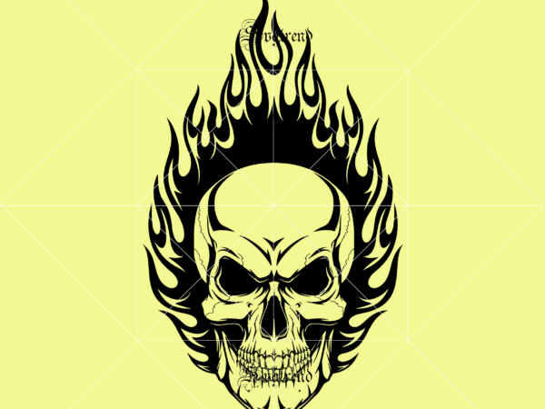 Human skull with flames vector, human skull with flames svg, halloween, sugar skull svg, sugar skull vector, sugar skull logo, skull logo, skull png, skull svg, skull vector, sugar skull
