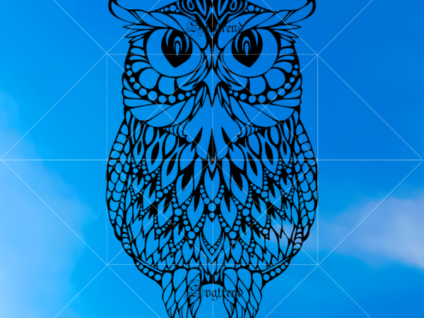Owl mandala svg, owl mandala vector, owl mandala logo, owl svg, owl vector, owl logo, mandala svg, owl clipart, owl zentangle, owl decal svg for cricut silhouette png dxf