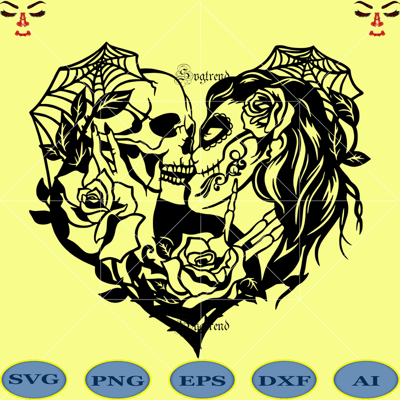 Free Free Flower Skull Svg 768 SVG PNG EPS DXF File