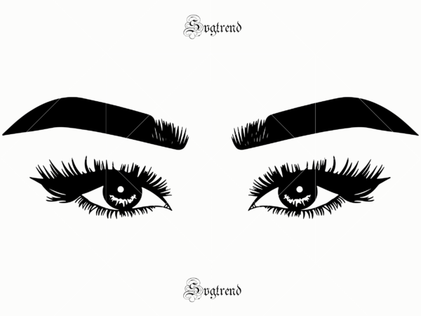 Eyes svg, eyes vector, sexy eyes vector, sexy eyes svg, womans sexy makeup svg, eyelashes girl svg, makeup svg, hand drawn art, hand drawn, eyebrow silhouette png eps svg dxf