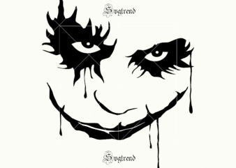 Joker decal for your vehicle Svg, Joker face vector, Joker face Svg, Joker face logo, Sugar skull Svg, Sugar skull art vector, Skull Png, Skull Svg, Skull vector, Skull logo,