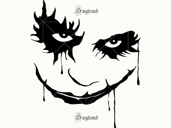 Joker decal for your vehicle Svg, Joker face vector, Joker ...