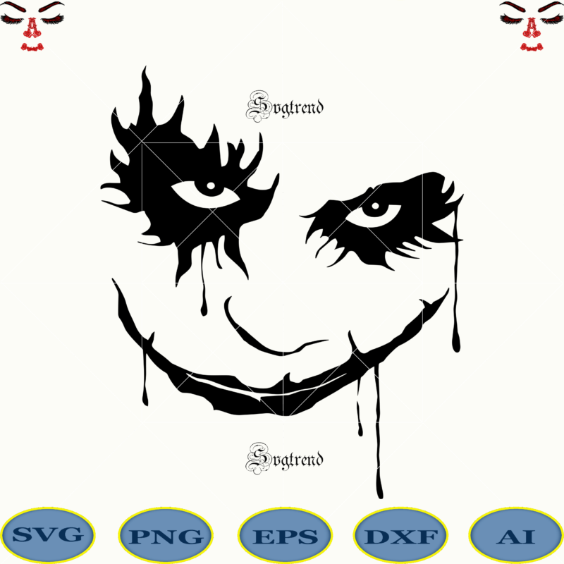 Joker decal for your vehicle Svg, Joker face vector, Joker face Svg, Joker face logo, Sugar skull Svg, Sugar skull art vector, Skull Png, Skull Svg, Skull vector, Skull logo,