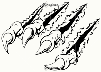 Monster claws tattoos, Monster Claws Breaking Svg, Monster Claws Svg, Monster Claws Vector, Monster claws breaking through ripping tearing and scratching Svg, Monster Claws logo, Monster Claws Breaking vector, Monster