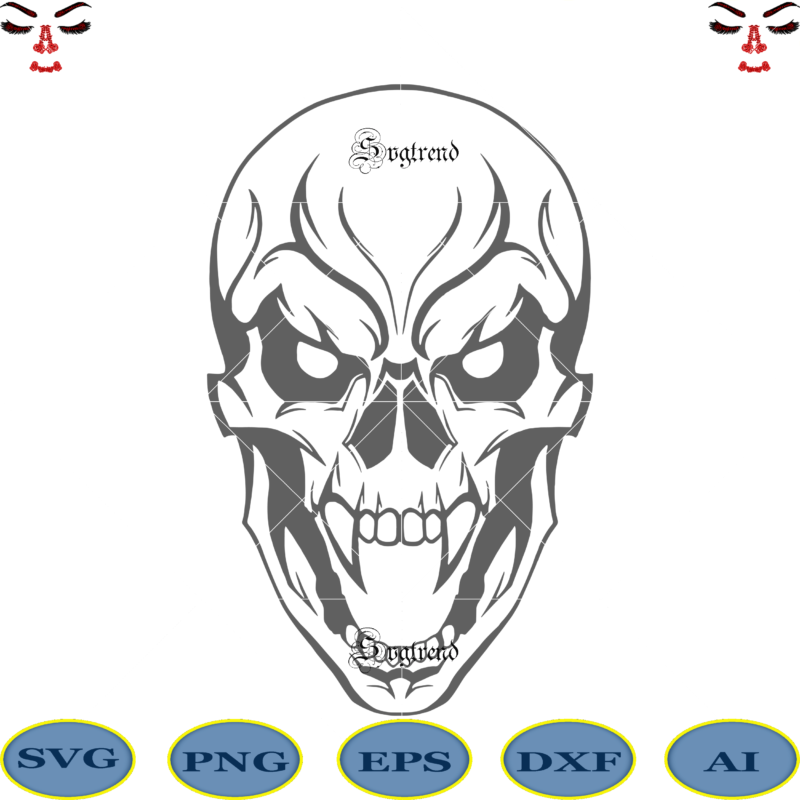 Skull devil Svg, Tattoos skull devil Svg, Devil Svg, Halloween, Sugar Skull Svg, Sugar Skull vector, Sugar Skull logo, Skull logo, Skull Png, Skull Svg, Skull vector, Sugar skull art