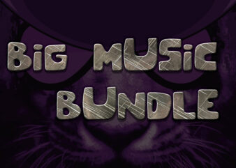 Big Music Bundle t shirt template