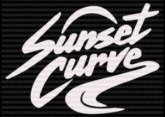 Sunset Curve svg, Julie And The Phantoms svg, png, dxf, eps, ai files t shirt template vector