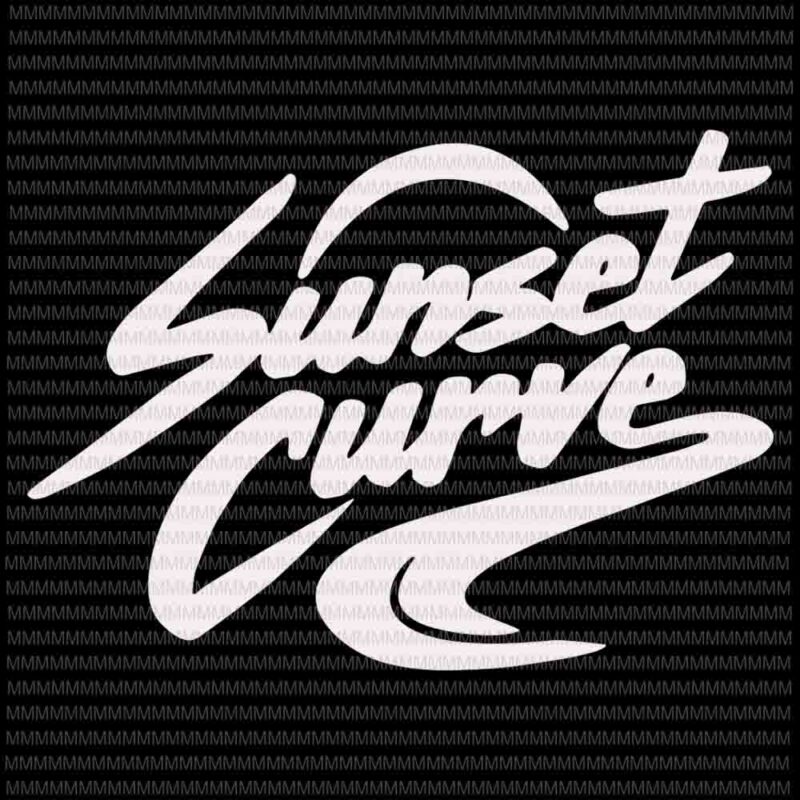 Sunset Curve svg, Julie And The Phantoms svg, png, dxf, eps, ai files