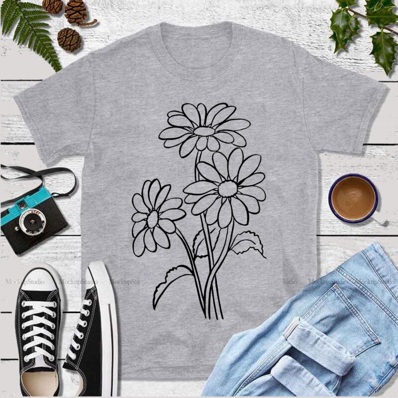 Flowers SVG, Chrysanthemum vector, Abstract Flower, Beautiful Floral vector, Beautiful Floral logo, Flowers vector, Floral Illustrations