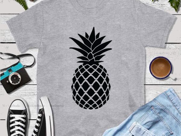 Pineapple svg, pineapple vector, pineapple logo, flowers pineapple svg, pineapple stencil for doormat svg, design craft home decor