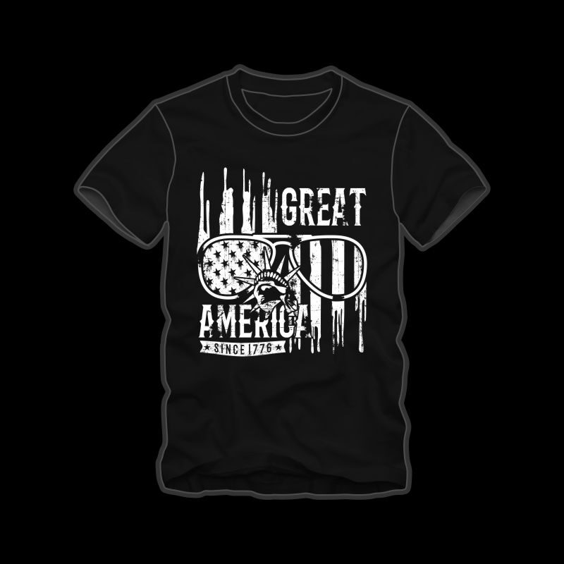 Great America vector graphic t shirt design to buy