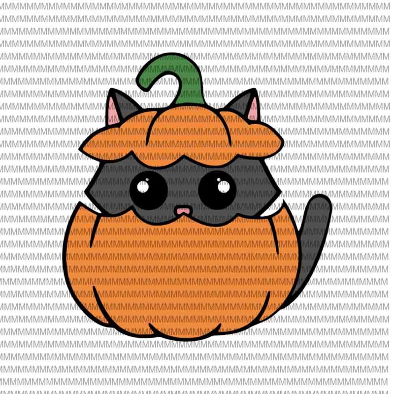 Cute Cat Orange Pumpkin svg, cat halloween svg, cat pumpkin svg, funny cat svg, cute cat Halloween svg, halloween svg,