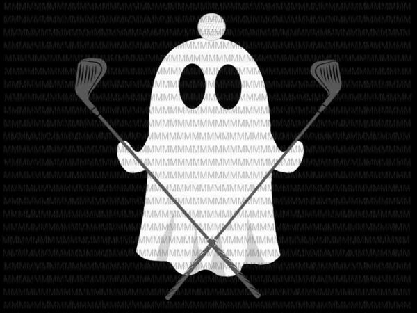 Golfer halloween svg, costume ghost golf ball apparel, funny halloween svg, funny ghost svg, boo sheet halloween svg, t shirt design template