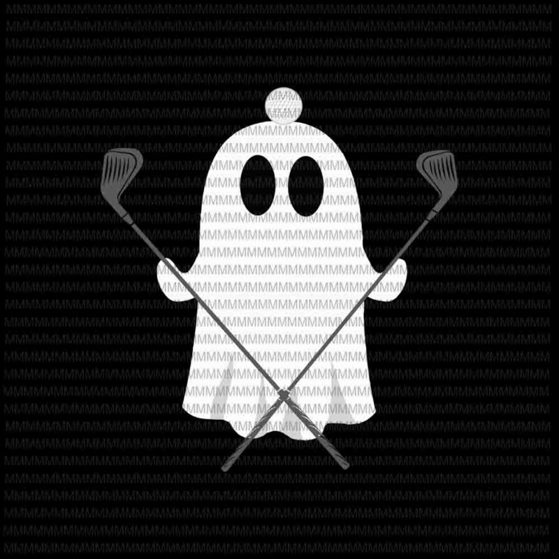 Golfer Halloween svg, Costume Ghost Golf Ball Apparel, funny Halloween svg, funny ghost svg, boo sheet halloween svg,