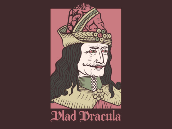 Vlad dracula t shirt vector art