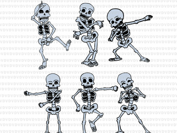 Dabbing Skeleton SVG