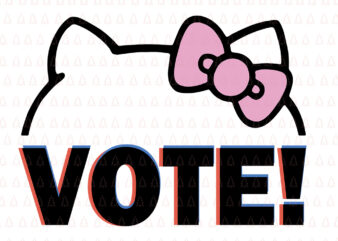 Hello Kitty Vote Bow Outline, Hello Kitty Vote Bow Outline SVG, Hello Kitty Vote svg, Hello Kitty Vote, Hello Kitty vector