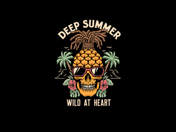 Deep summer vector t-shirt design