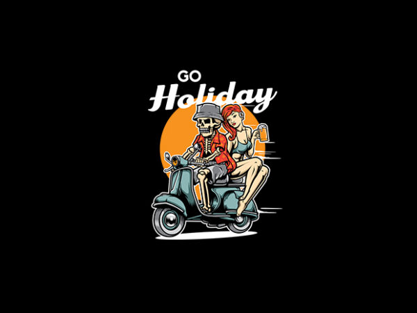 Go holiday vector t-shirt design