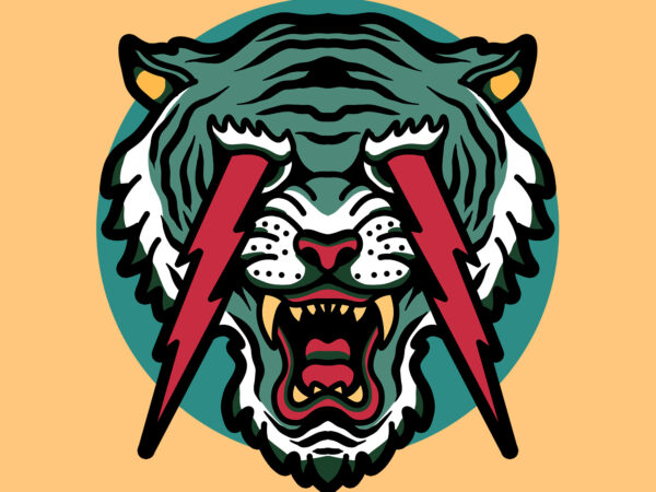 Angry beast t shirt vector